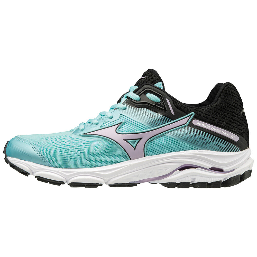 Zapatillas Running Mizuno WAVE INSPIRE 15 Mujer Azules/Negras Ofertas TAZN-09824